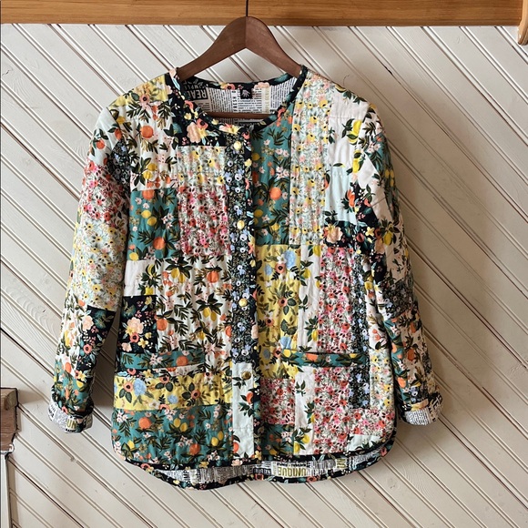 Jackets & Blazers - Handmade Floral Patchwork Jacket